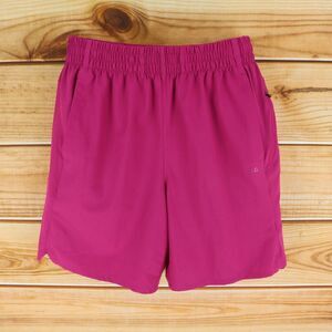 DSG Casual Athletic Shorts Womens Size M Dark Pink‎ Elastic Waist Zipper Pocket